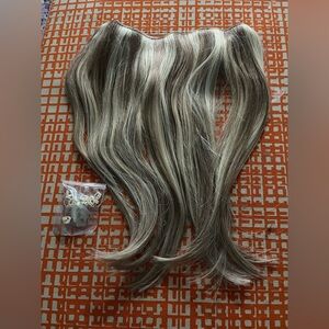 Premium Clip-In Hair Extensions — Ash Blonde Mix